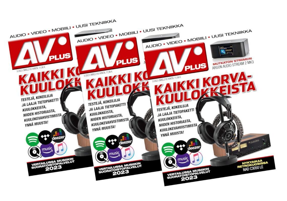 Uusi AVPlus 3/2023 on ilmestynyt – mukana testejä, kokeiluja ja laaja tietopaketti kuulokkeista, kuulokevahvistimista ynnä muuta!