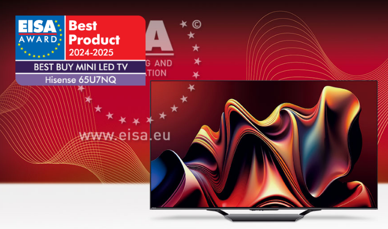 AVPlus EISA BEST BUY MINI LED TV 2024 2025 Hisense 65U7NQ
