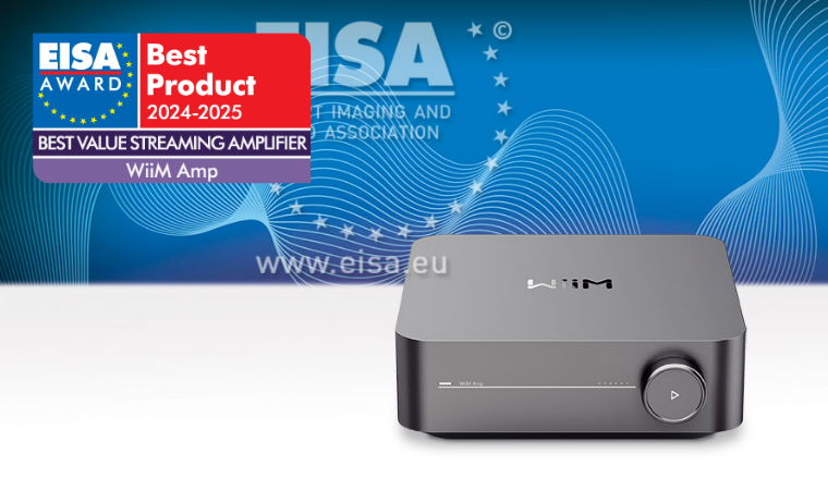 AVPlus EISA BEST VALUE STREAMING AMPLIFIER 2024 2025 WiiM Amp