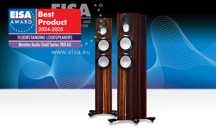 AVPlus EISA FLOORSTANDING LOUDSPEAKERS 2024 2025 Monitor Audio Gold Series 300 6G