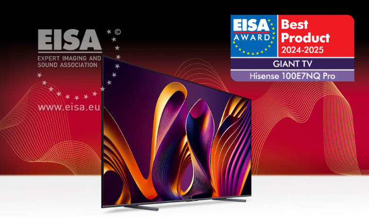 AVPlus EISA GIANT TV 2024 2025 Hisense 100E7NQ Pro