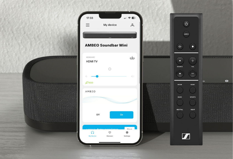 Ambeo ancora più piccolo Sennheiser Ambeo Mini soundbar speaker 1