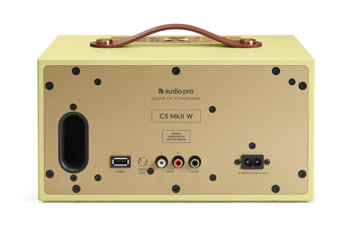 Audio Pro presenta una versione gialla in edizione limitata dell'altoparlante C5 MkII W 2