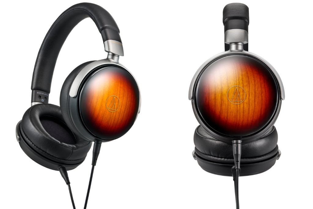 Audio Technican puukuulokkeisiin saatiin kitaroista tuttu sunburst ilme 3