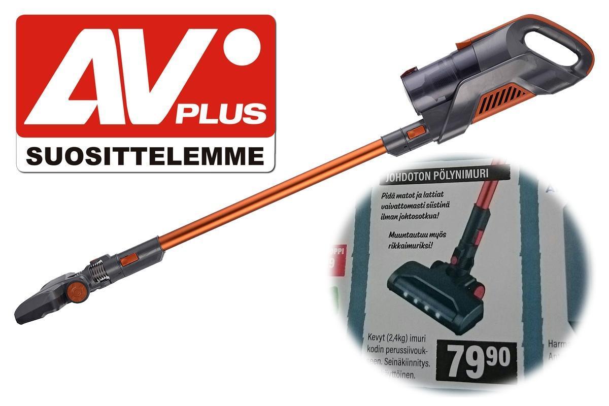 Alle 80 eurolla ”Dyson-tyyppinen” ladattava ja pölypussitton varsi-imurin – Ja laite yllätti todella positiivisesti