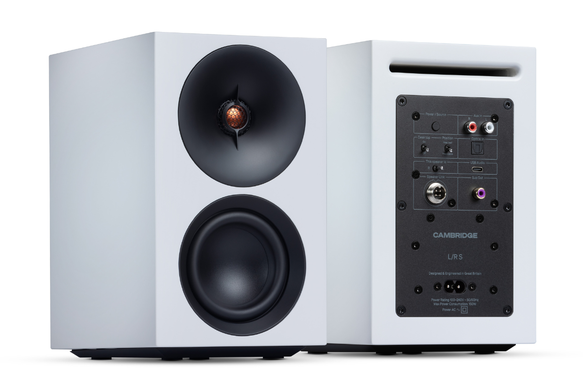 Cambridge Audio LR S tuo aktiivikaiuttimet tyopoydalle ja pieniin tiloihin 3