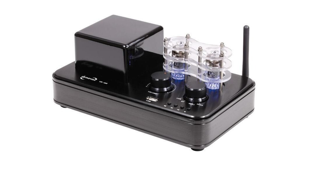 Amplificatore ibrido con connessione Bluetooth e USB.