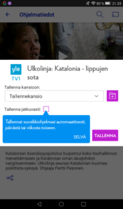 Elisa Viihde tallennuskansio
