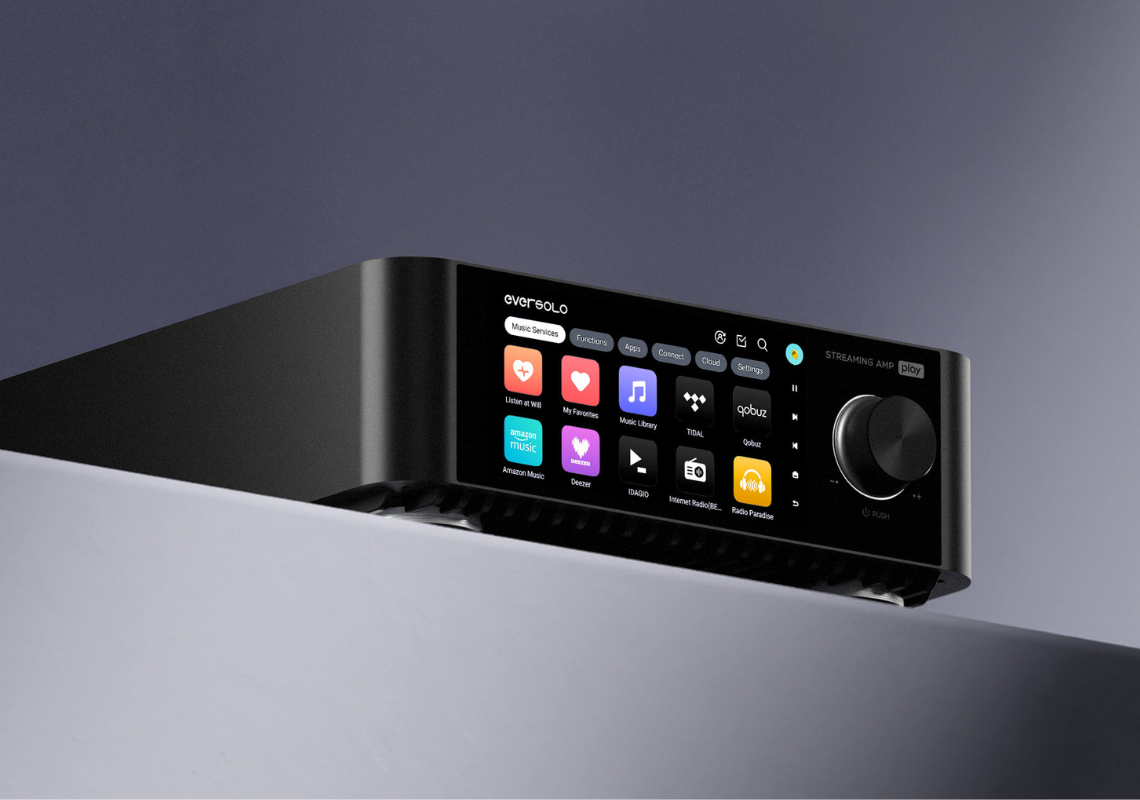 Eversolo Play – Elegante amplificatore di streaming per l'audio moderno
