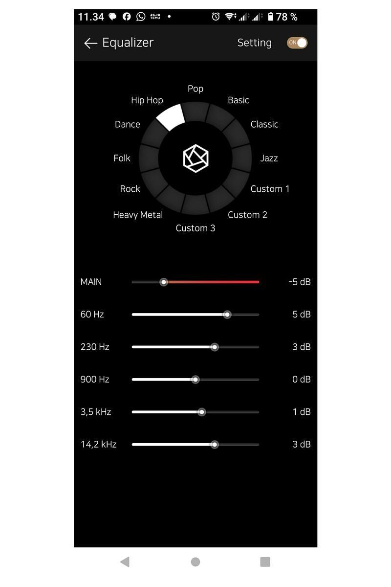 Schermata dell'app HifiRose RS520 app1 ONLINE