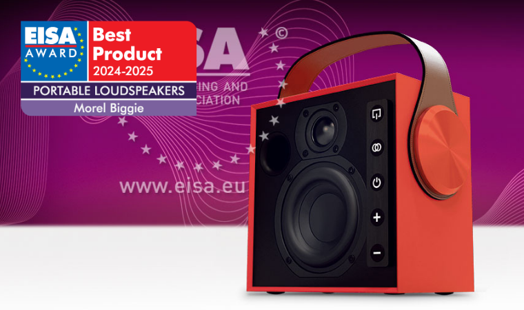 Joint EISA PORTABLE LOUDSPEAKER 2024 2025 Morel Biggie