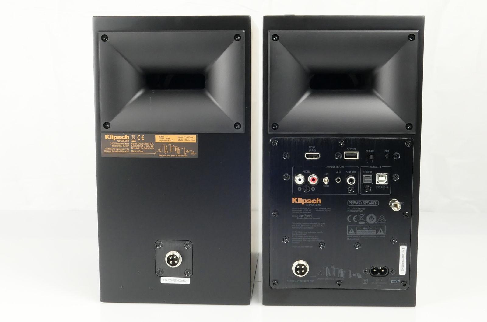 Klipsch The Fives takapaneeli