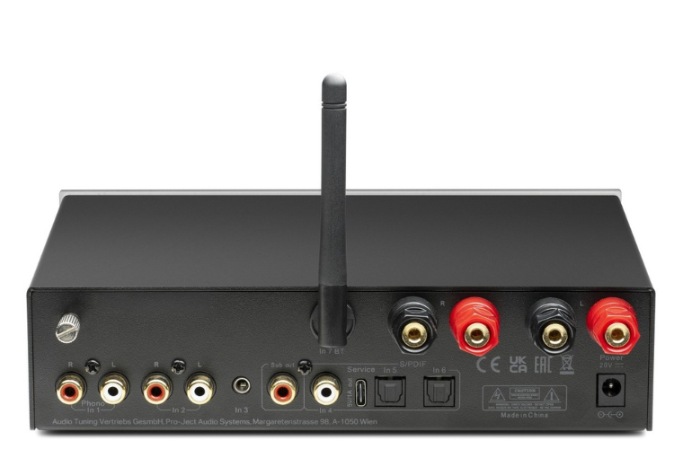 Kompakti tehovahvistin kotiin Pro Ject Stereo Box E tarjoaa monipuolista hifi aanta minimalistisessa paketissa 2