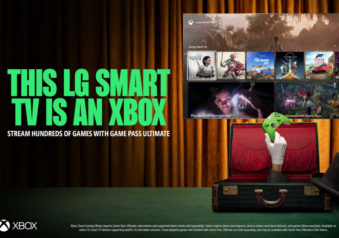 I televisori LG si aggiornano: possibilità di giocare in cloud con Xbox senza bisogno di una console.