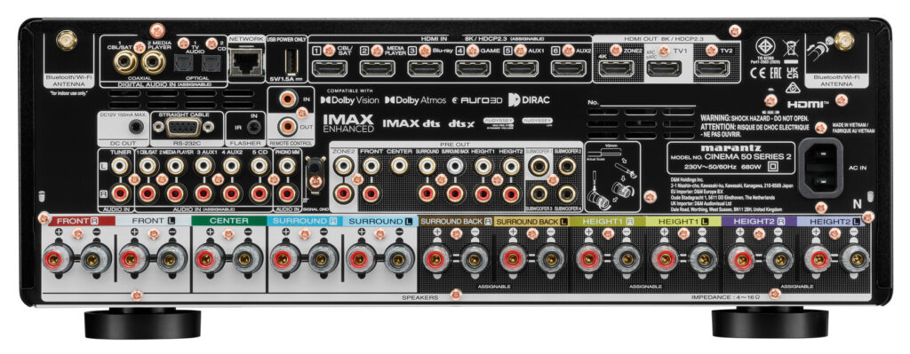 Low Marantz CINEMA 50 SERIES 2 Black Rear EU