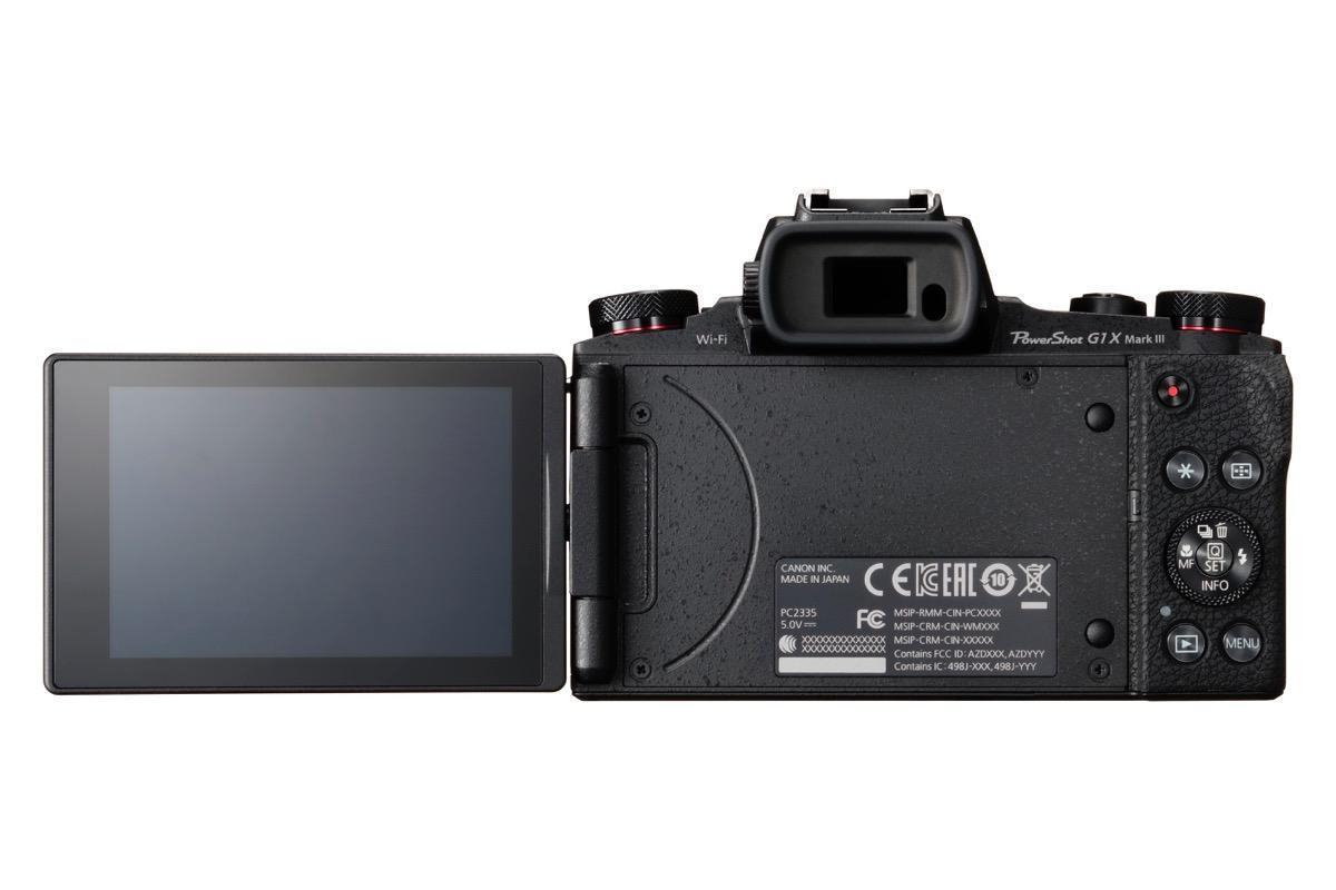 PowerShot G1 X Mark III Back LCD Out web