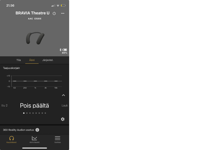 Sony HT AN7 Bravia Theatre U hartiakuulokkeet kaiuttimet 4