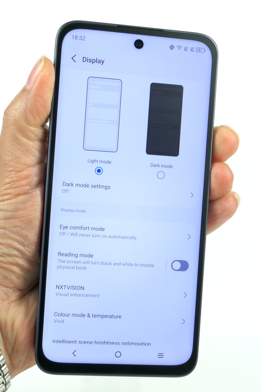 TCL nxtpaper70 pro näyttösäätöjä