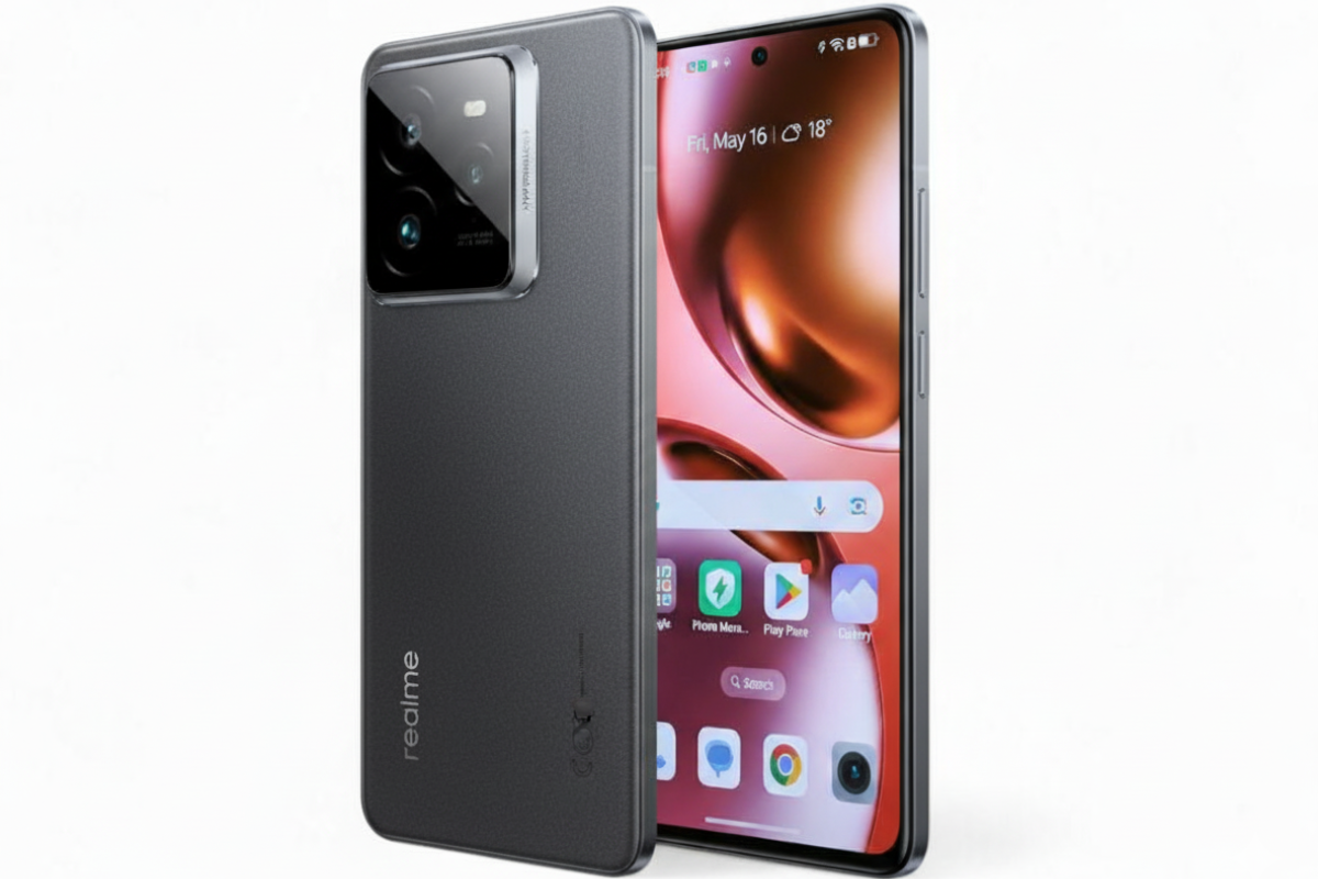 Testissa Realme GT 7 alypuhelin Talla jaksaa pitkaan ja kirkkaasti