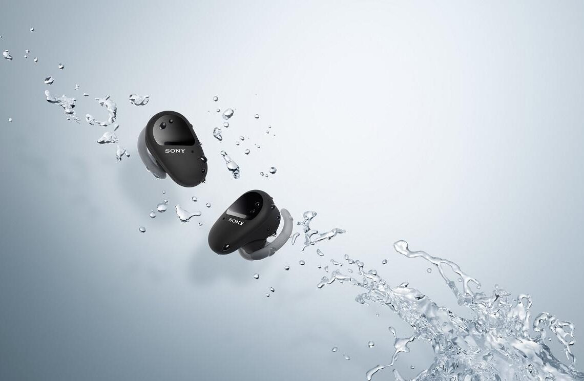 Cuffie sportive true wireless Sony WF-SP800N con cancellazione del rumore