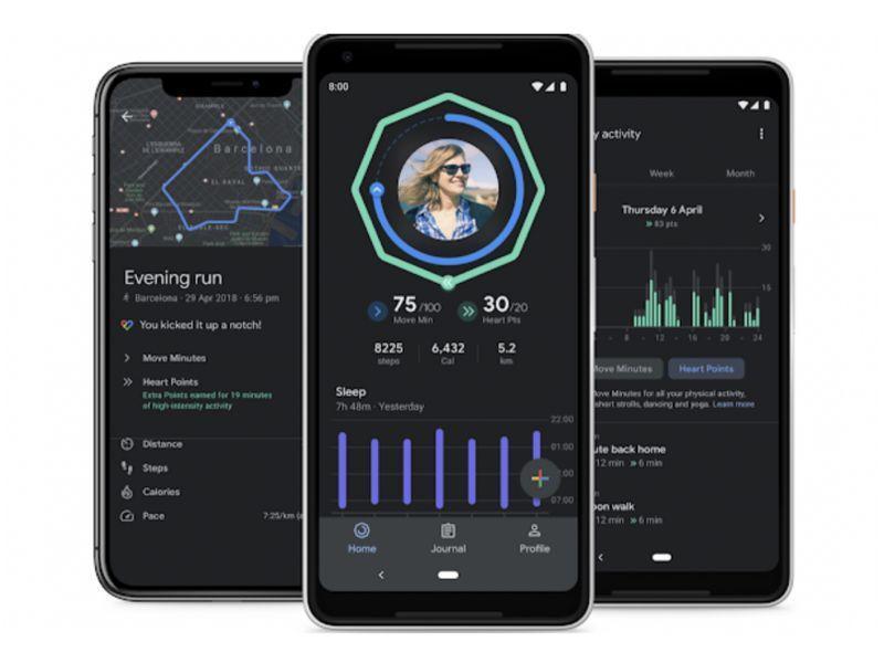 Google Fit -sovellus sai tumman tilan ja tuen unitietojen synkronointiin