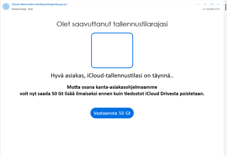 iCloud- ja Google Drive -käyttäjät saivat uuden huijauksen riesakseen
